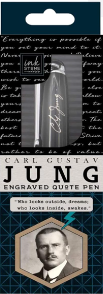 Carl Jung Engraved Inspirational Quote Pen