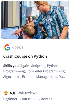 Crash Course on Python