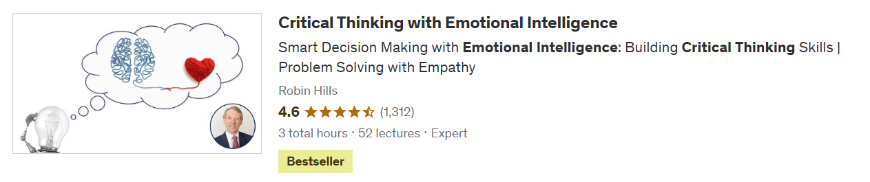 Critical Thinking with Emotional Intelligence (Udemy)