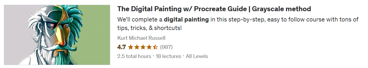 The Digital Painting w/ Procreate Guide | Grayscale method