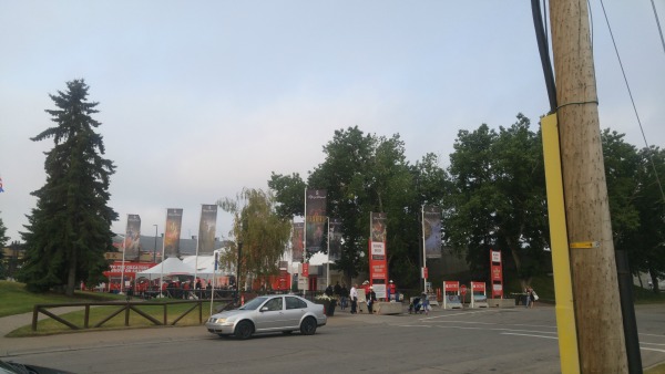 Entering the Stampede Grounds