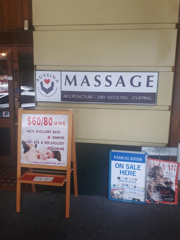 After-Flight Massage at Aussina Natural Health Centre