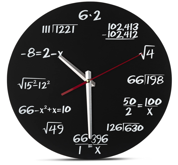 Math Wall Clock