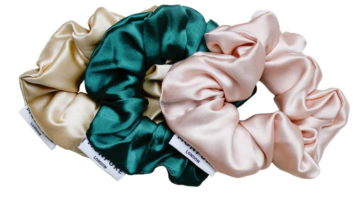 Monpure, Style and Protect Silk Scrunchie Trio