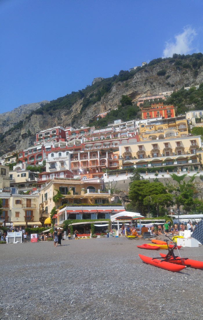 Pebble Beach in Positano, Italy