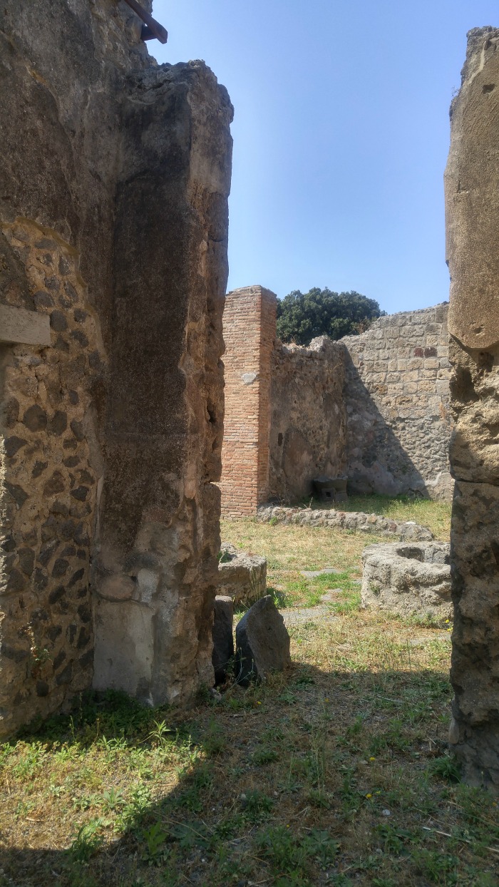 Ancient Houses in Pompeii Italy