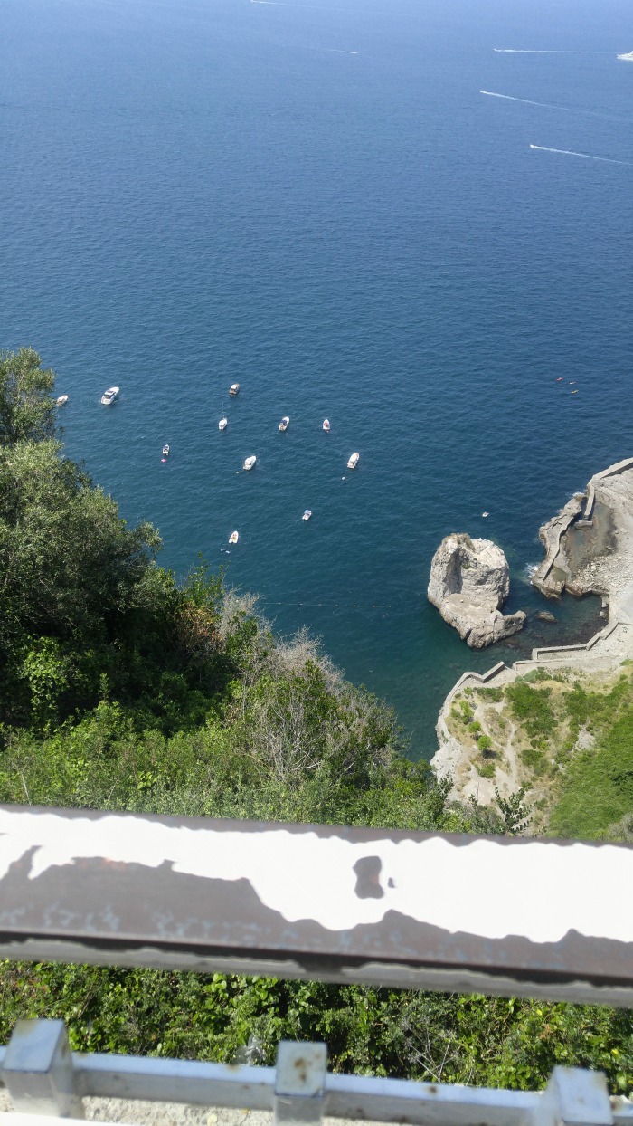Boats in Positano, Italy