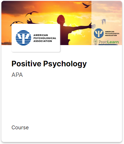 Positive Psychology (American Psychological Association)