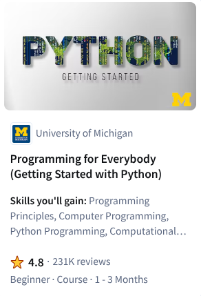Programming for Everybody Python