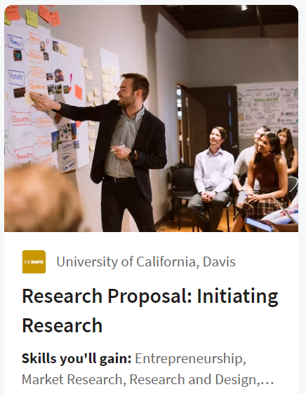 Research Proposal: Initiating Research (University of California, Davis)