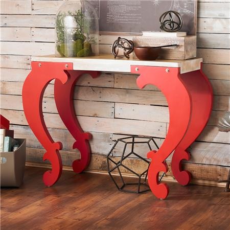 Scroll Leg Console Table : shadesoflight.com