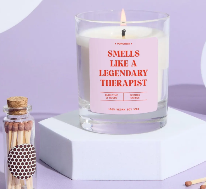 Gift for Therapist Scented Candle Smells Like a Legendary Therapist