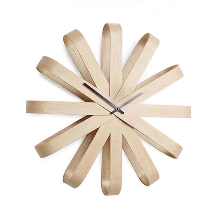 Umbra Ribbonwood Clock: westelm.com