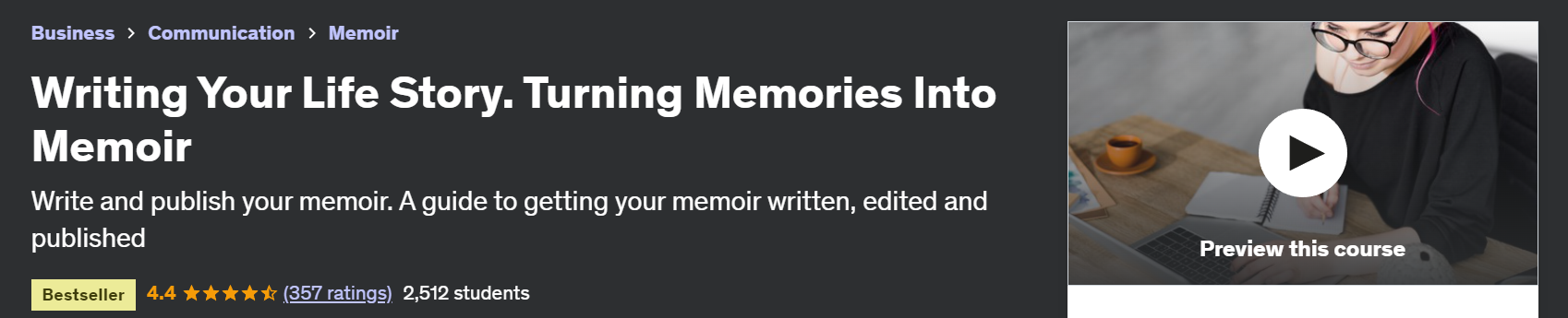 Writing Your Life Story: Turning Memories into Memoir