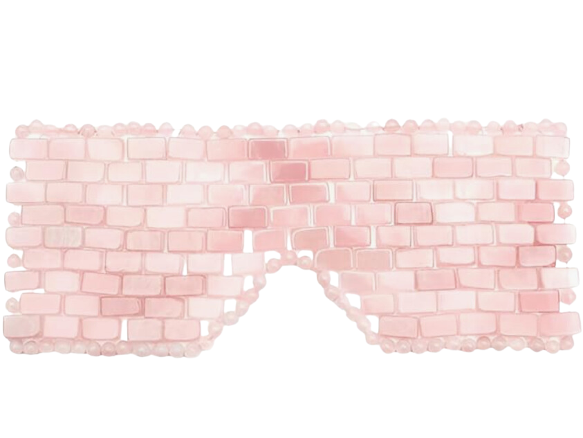 Angela Caglia Rose Quartz Eye Mask