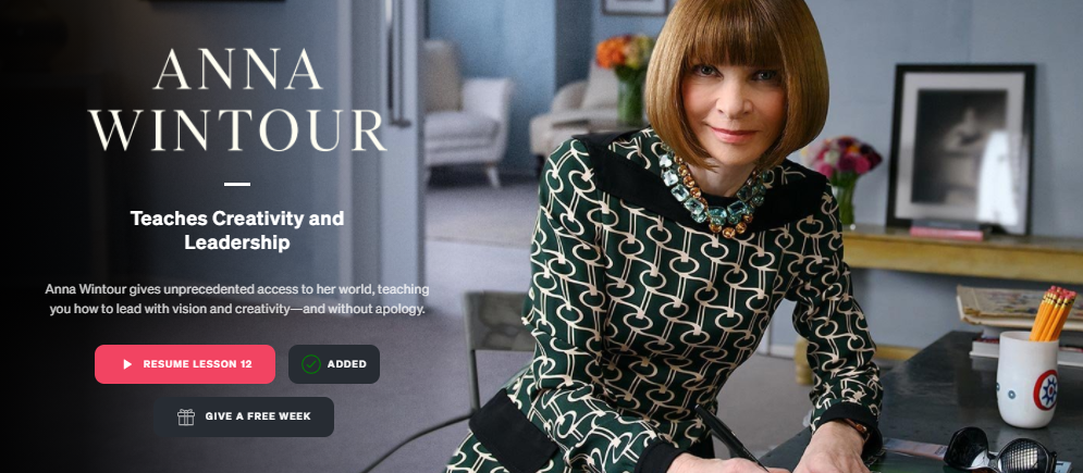 Anna Wintour MasterClass Review - Lessons from a Fashion Icon