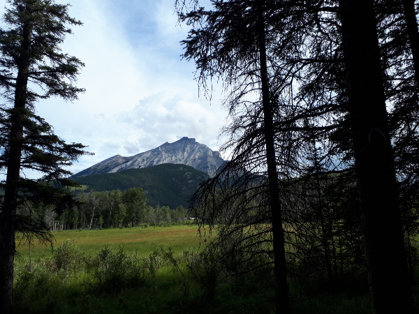 Mountain views on the Bow River Ride.