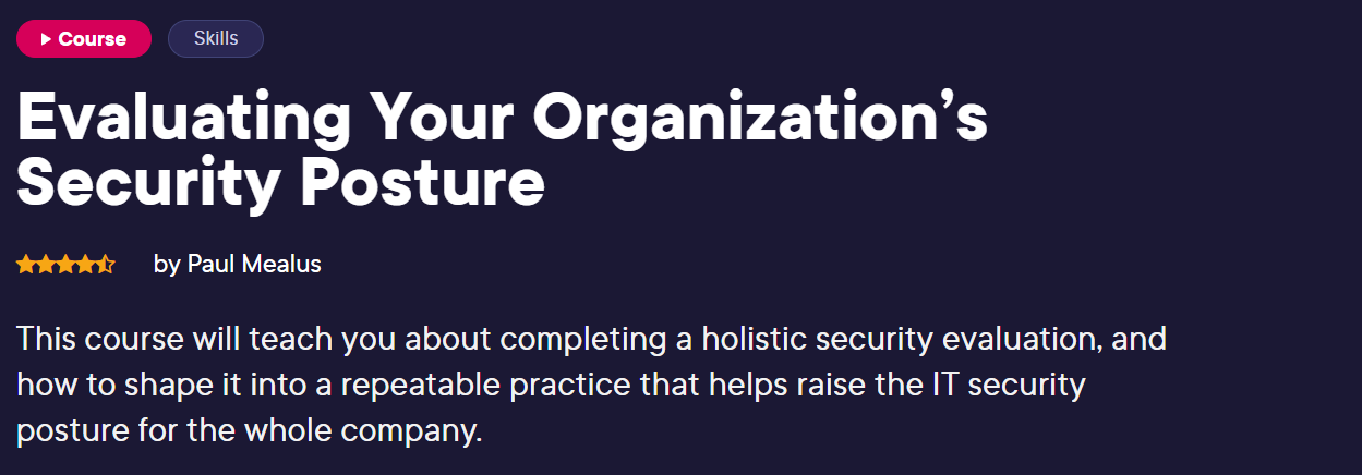 Evaluating Your Organizations Security Posture