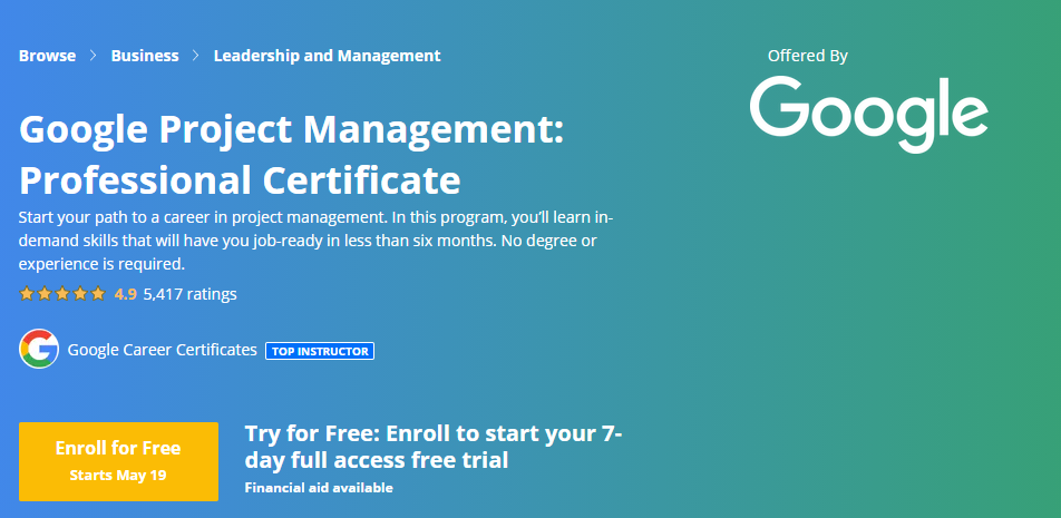 google project management certificate assignments