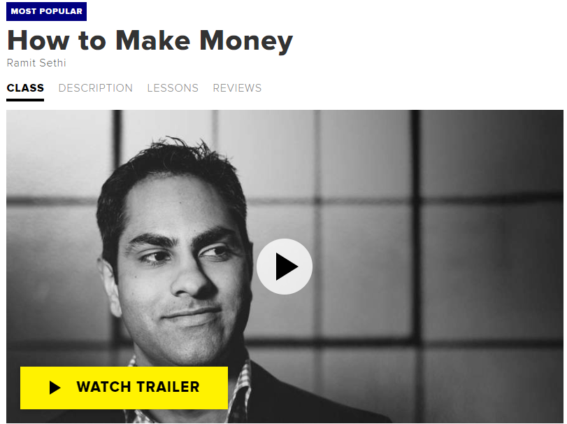 How to Make Money by Ramit Sethi - One of My Favourite CreativeLive Classes.