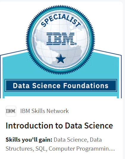 Introduction to Data Science Specialization