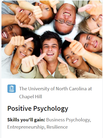 Positive Psychology (The University of North Carolina at Chapel Hill)