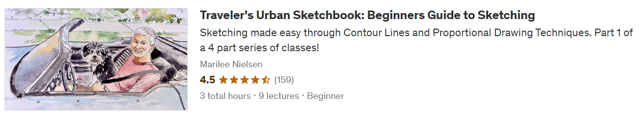 Traveler's Urban Sketchbook: Beginners Guide to Sketching